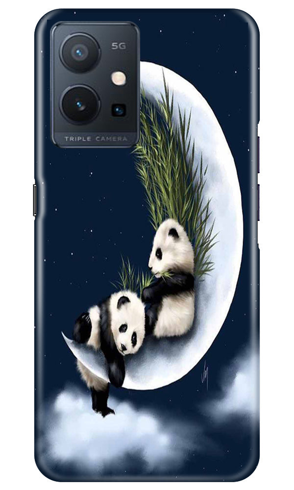 Panda Bear Mobile Back Case for Vivo Y75 5G / Vivo T1 5G (Design - 279)