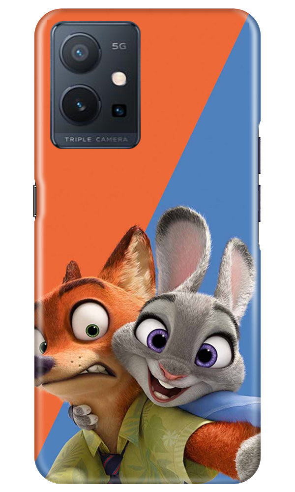 Cartoon Mobile Back Case for Vivo Y75 5G / Vivo T1 5G (Design - 306)