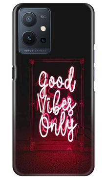 Good Vibes Only Mobile Back Case for Vivo Y75 5G / Vivo T1 5G (Design - 314)