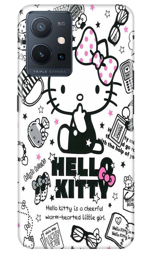 Hello Kitty Mobile Back Case for Vivo Y75 5G / Vivo T1 5G (Design - 320)