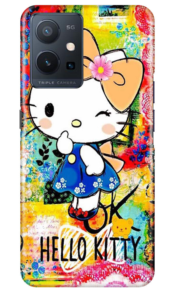 Hello Kitty Mobile Back Case for Vivo Y75 5G / Vivo T1 5G (Design - 321)