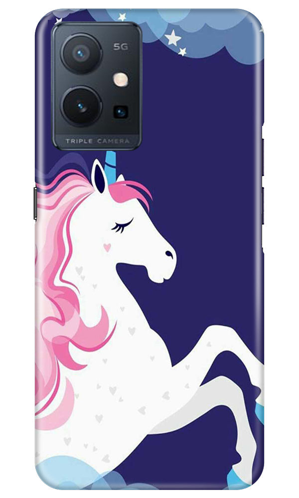 Unicorn Mobile Back Case for Vivo Y75 5G / Vivo T1 5G (Design - 324)