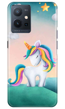Unicorn Mobile Back Case for Vivo Y75 5G / Vivo T1 5G (Design - 325)