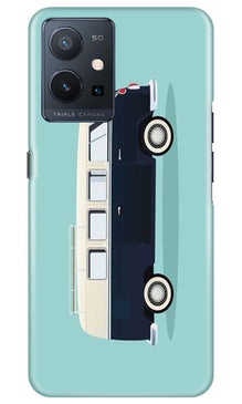 Travel Bus Mobile Back Case for Vivo Y75 5G / Vivo T1 5G (Design - 338)