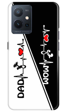 Love Mom Dad Mobile Back Case for Vivo Y75 5G / Vivo T1 5G (Design - 344)