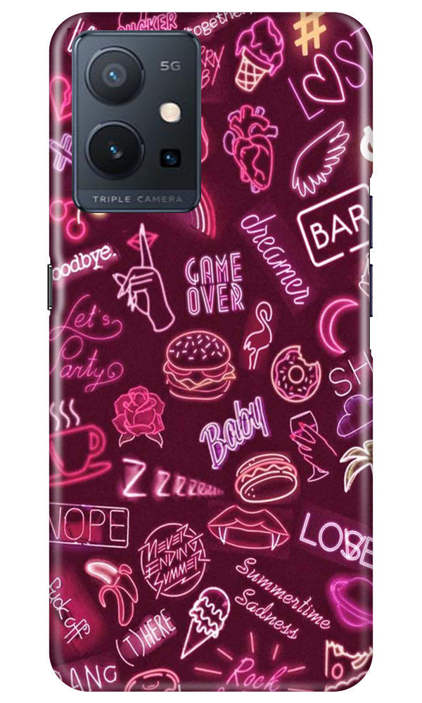 Party Theme Mobile Back Case for Vivo Y75 5G / Vivo T1 5G (Design - 350)