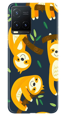Racoon Pattern Mobile Back Case for Vivo T1X (Design - 2)