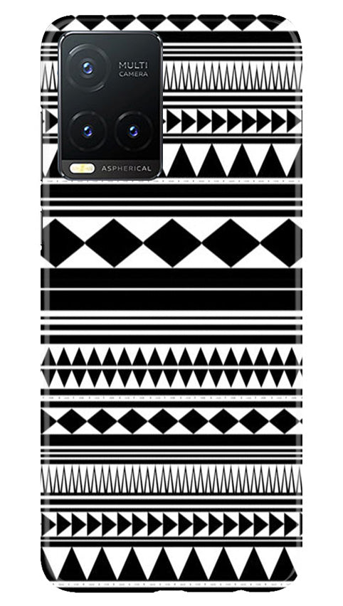 Black white Pattern Case for Vivo T1X