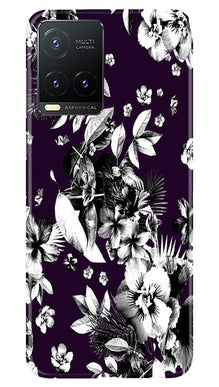 white flowers Mobile Back Case for Vivo T1X (Design - 7)