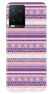 Zigzag line pattern3 Mobile Back Case for Vivo T1X (Design - 11)