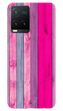Wooden look Mobile Back Case for Vivo T1X (Design - 24)