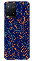 Line Art Baground Case for Vivo T1X