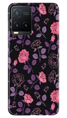 Rose Black Background Case for Vivo T1X