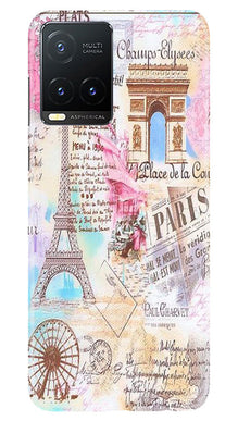 Paris Eiftel Tower Mobile Back Case for Vivo T1X (Design - 54)