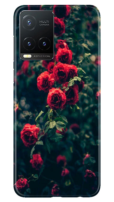 Red Rose Case for Vivo T1X
