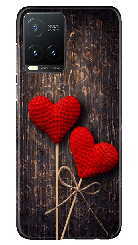 Red Hearts Case for Vivo T1X
