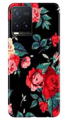 Red Rose2 Mobile Back Case for Vivo T1X (Design - 81)
