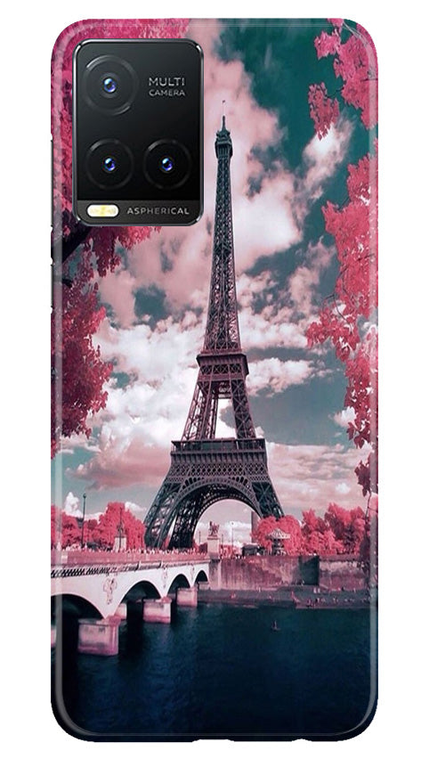 Eiffel Tower Case for Vivo T1X  (Design - 101)