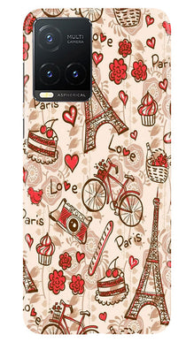 Love Paris Mobile Back Case for Vivo T1X  (Design - 103)