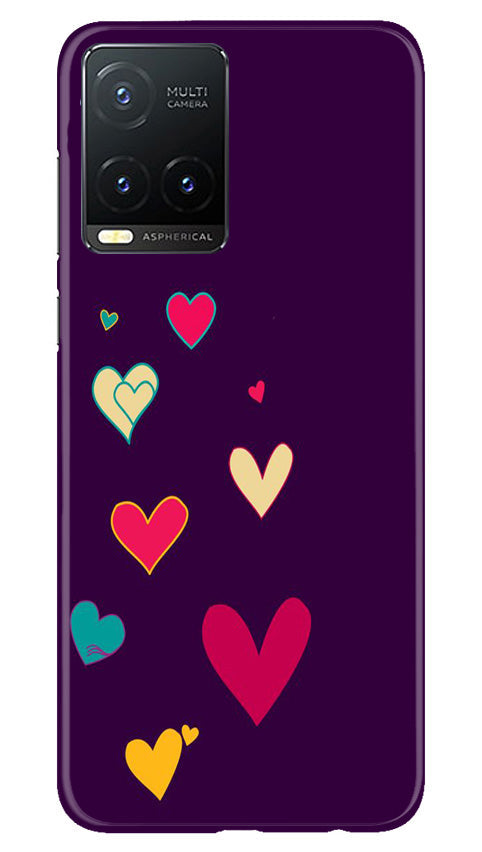 Purple Background Case for Vivo T1X  (Design - 107)