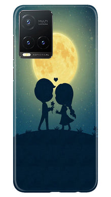 Love Couple Mobile Back Case for Vivo T1X  (Design - 109)
