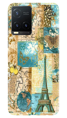 Travel Eiffel Tower Case for Vivo T1X (Design No. 175)