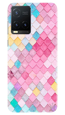 Pink Pattern Mobile Back Case for Vivo T1X (Design - 184)