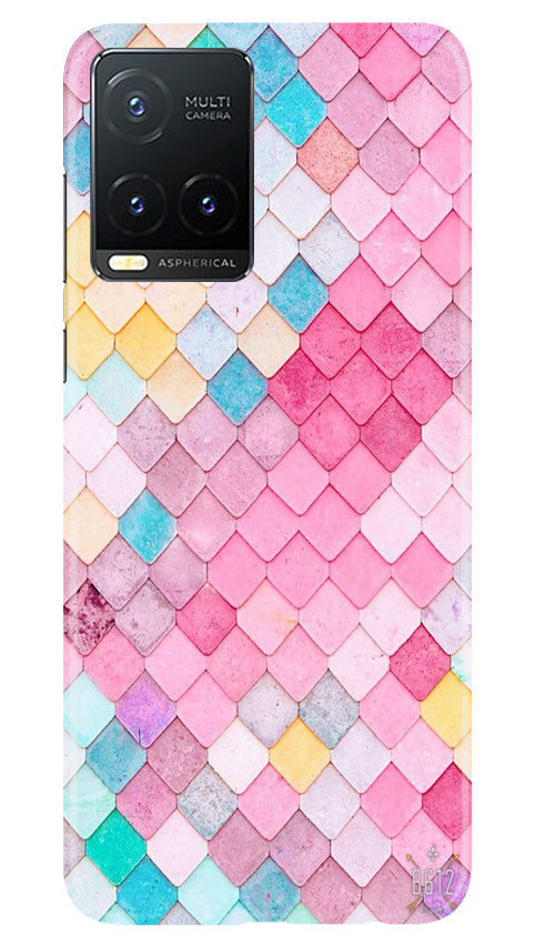 Pink Pattern Case for Vivo T1X (Design No. 184)