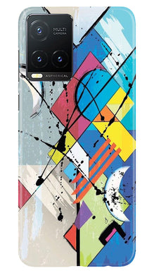 Modern Art Mobile Back Case for Vivo T1X (Design - 204)