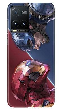 Ironman Captain America Mobile Back Case for Vivo T1X (Design - 214)