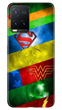 Superheros Logo Mobile Back Case for Vivo T1X (Design - 220)
