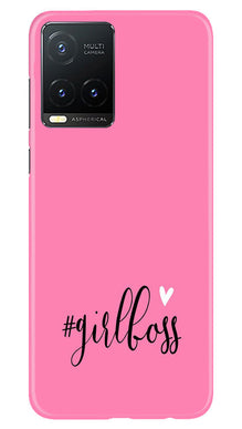 Girl Boss Pink Mobile Back Case for Vivo T1X (Design - 238)