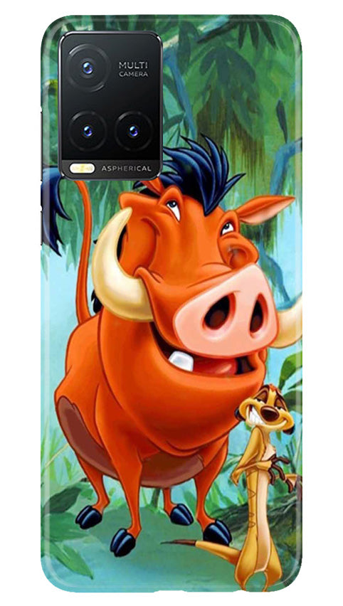 Timon and Pumbaa Mobile Back Case for Vivo T1X (Design - 267)