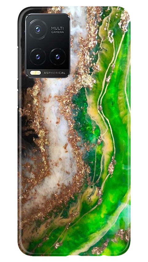 Marble Texture Mobile Back Case for Vivo T1X (Design - 269)