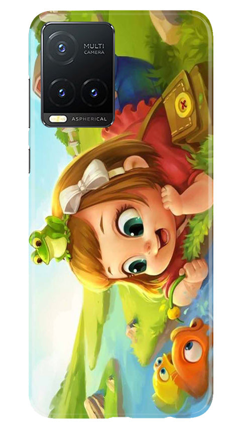 Baby Girl Mobile Back Case for Vivo T1X (Design - 301)
