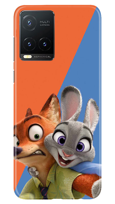 Cartoon Mobile Back Case for Vivo T1X (Design - 306)