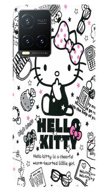 Hello Kitty Mobile Back Case for Vivo T1X (Design - 320)