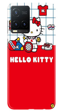 Hello Kitty Mobile Back Case for Vivo T1X (Design - 322)