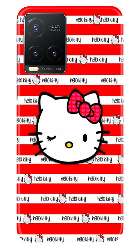 Hello Kitty Mobile Back Case for Vivo T1X (Design - 323)
