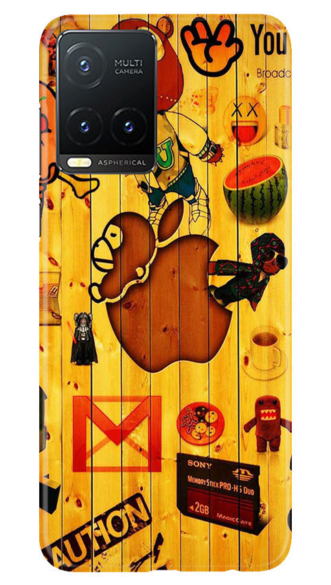 Wooden Texture Mobile Back Case for Vivo T1X (Design - 326)