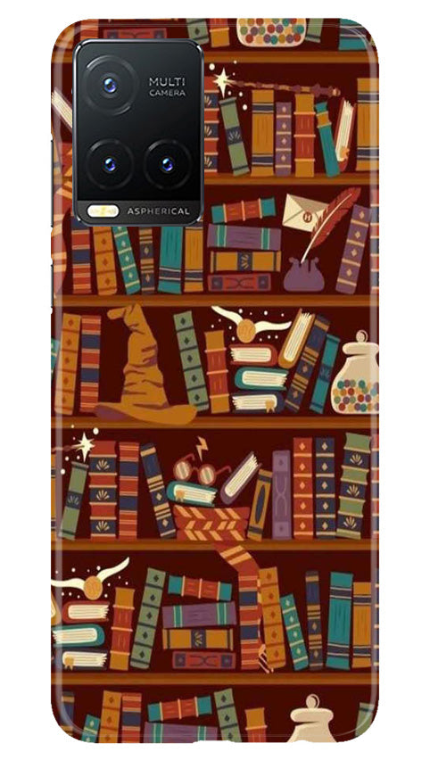 Book Shelf Mobile Back Case for Vivo T1X (Design - 348)