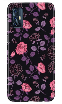 Rose Pattern Mobile Back Case for Vivo V17 (Design - 2)