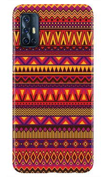 Zigzag line pattern2 Mobile Back Case for Vivo V17 (Design - 10)