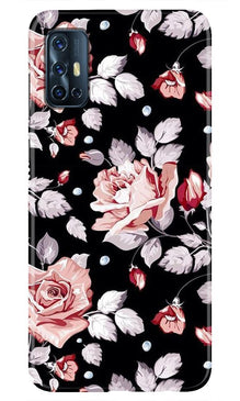 Pink rose Mobile Back Case for Vivo V17 (Design - 12)
