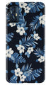 White flowers Blue Background2 Case for Vivo V17