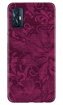 Purple Backround Mobile Back Case for Vivo V17 (Design - 22)