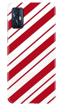 Red White Mobile Back Case for Vivo V17 (Design - 44)