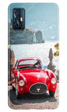 Vintage Car Mobile Back Case for Vivo V17 (Design - 51)