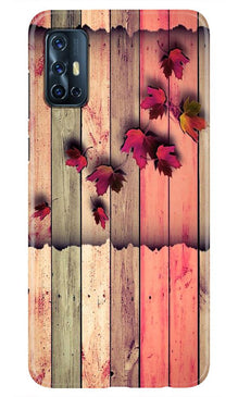 Wooden look2 Mobile Back Case for Vivo V17 (Design - 56)