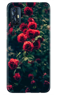 Red Rose Mobile Back Case for Vivo V17 (Design - 66)
